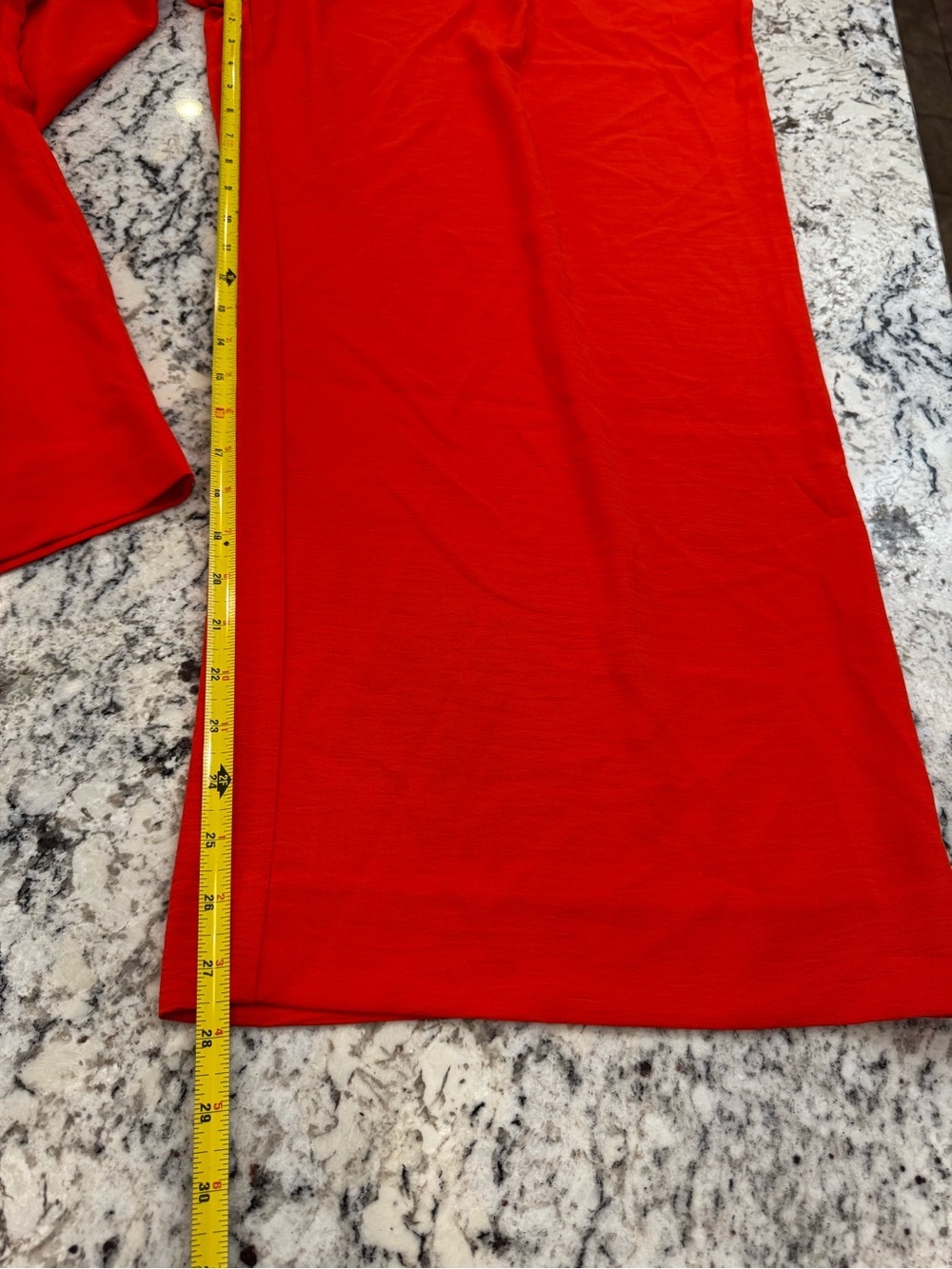 NWT Nine West Red Pull-On Wide Leg Pants XL Bright Red Office Career Culottes - Picture 7 of 10